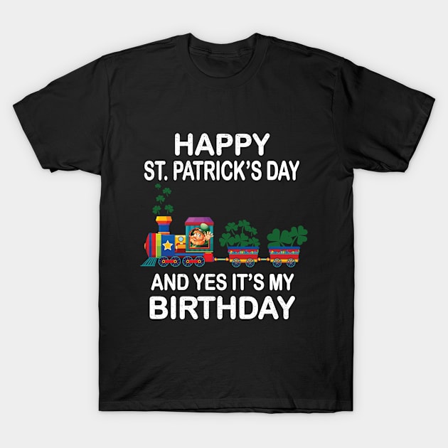 happy st patricks day and birthday T-Shirt by othmane4